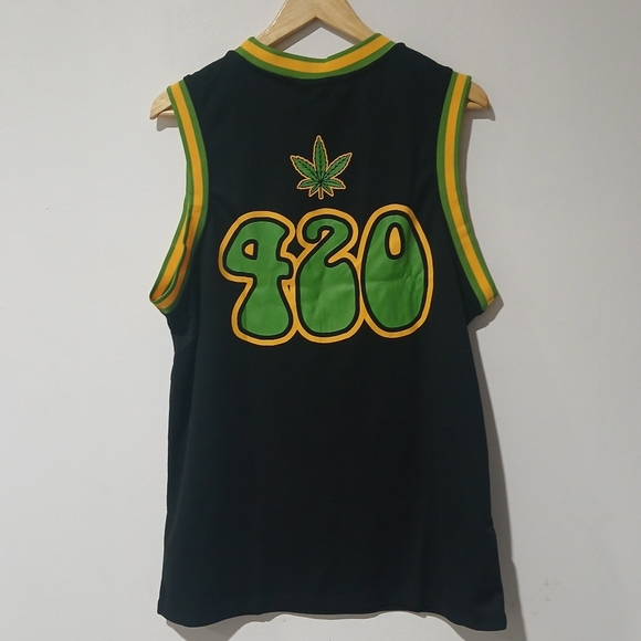 Cheech & Chong (This is How I Roll 420) Basketball Jersey Men's Size: M - Picture 3 of 5